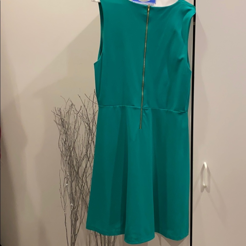 Teal dress - zipper back - Picture 3 of 4